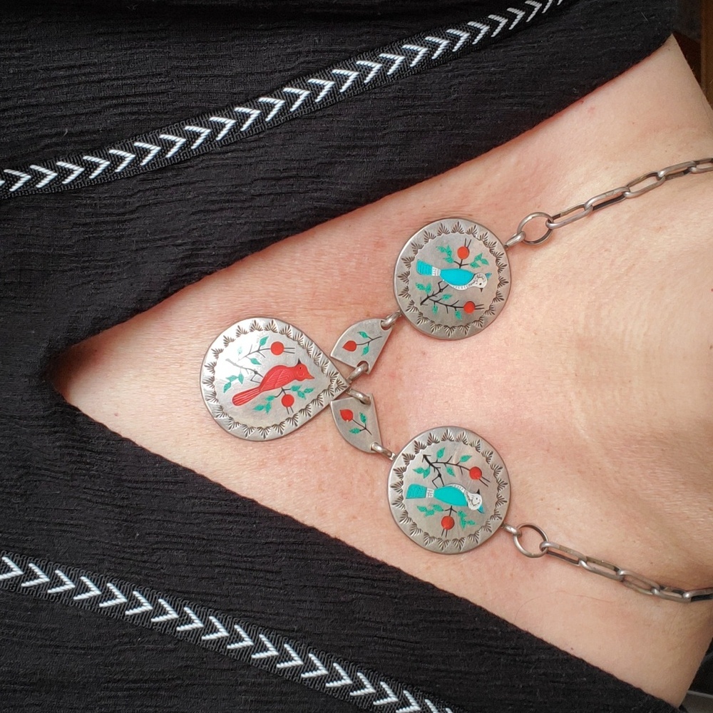 Native American Sterling Silver Necklace